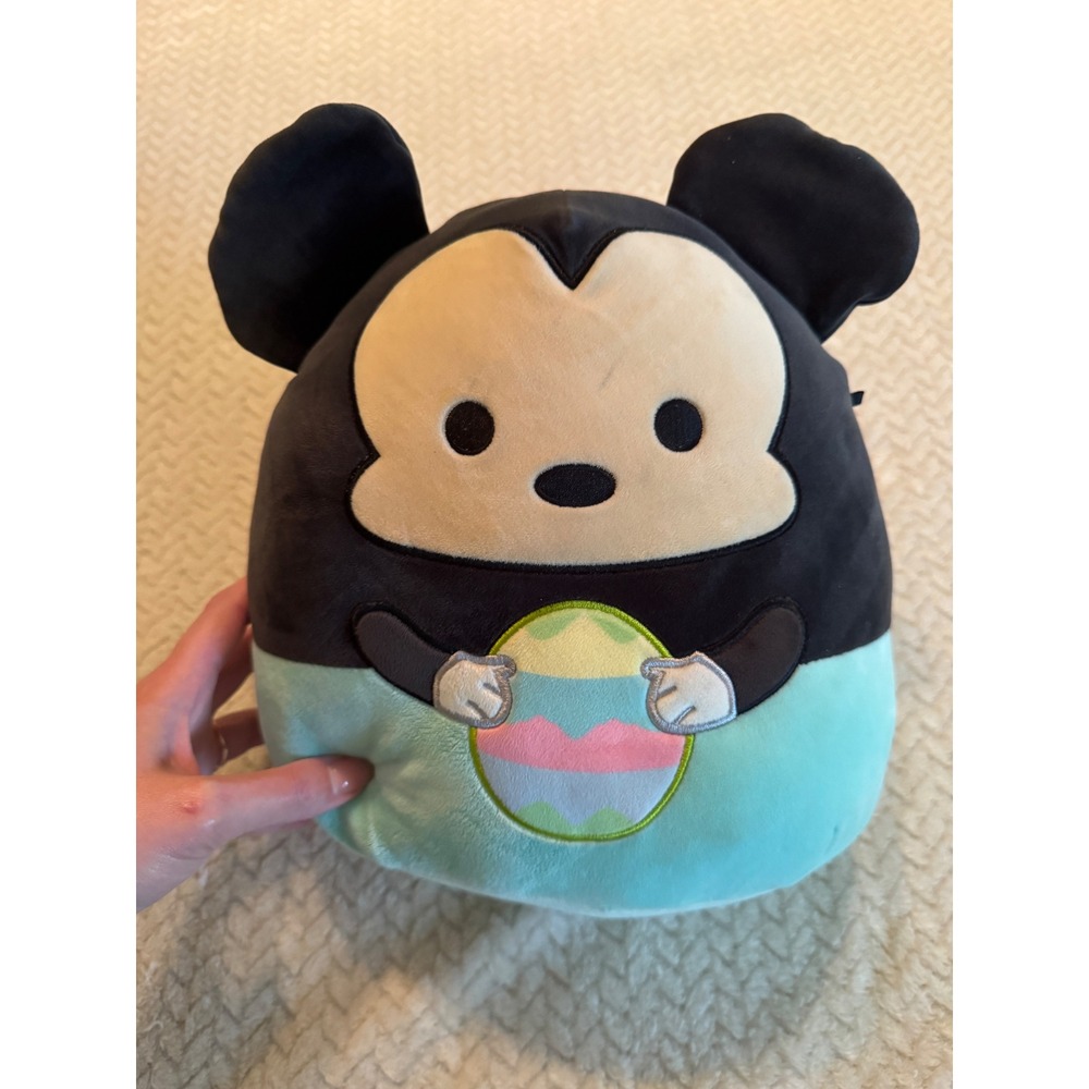 Disney Squishmallows Mickey Mouse Easter Egg Plush Mint Green 10 Inch Toy
